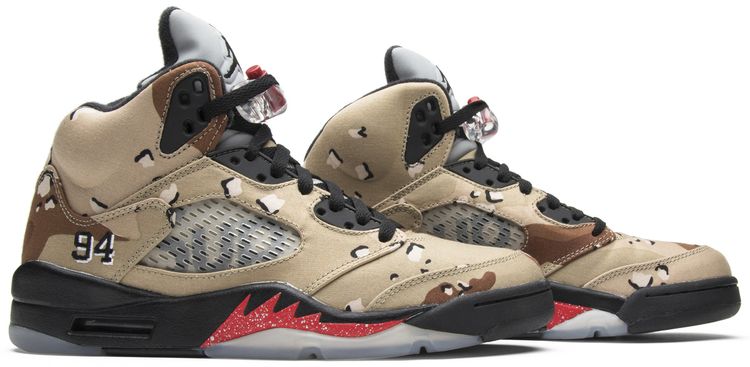 Supreme x Air Jordan 5 Retro 'Desert Camo' - 图片 8