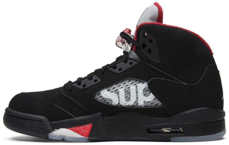 Supreme x Air Jordan 5 Retro 'Black' - 图片 3