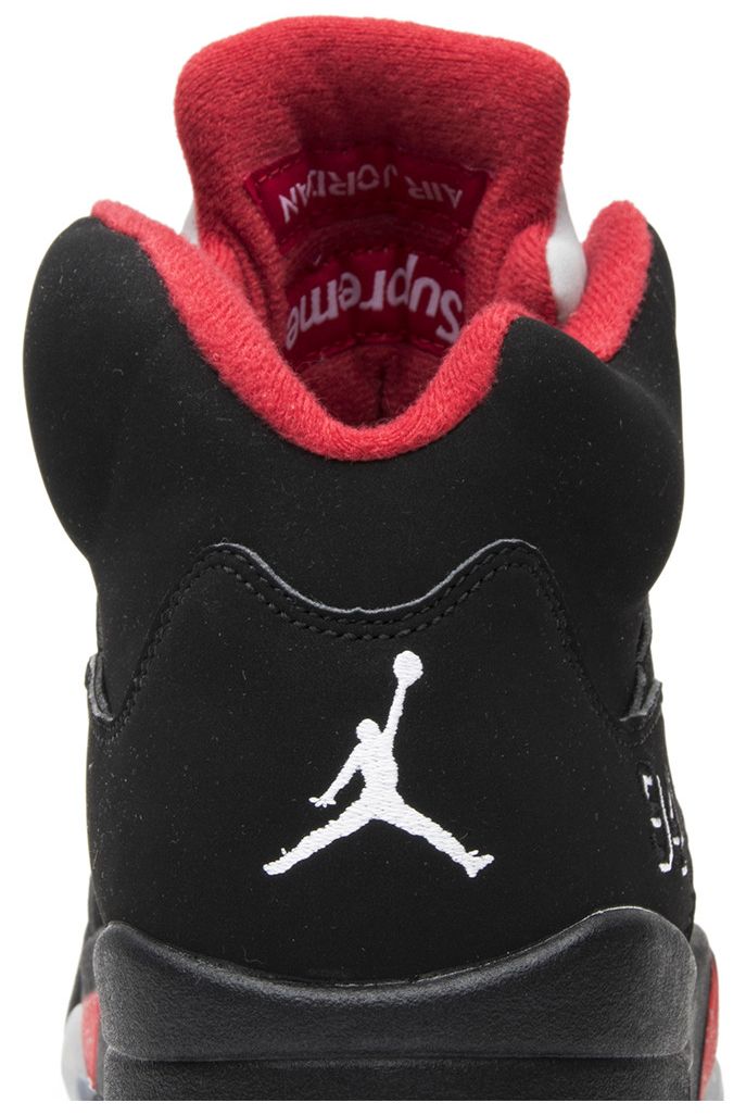 Supreme x Air Jordan 5 Retro 'Black' - 图片 7