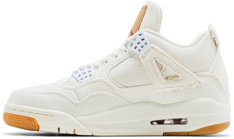 Levi's x Air Jordan 4 Retro 'White Denim' - 图片 3