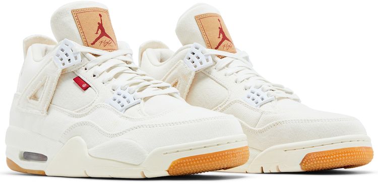 Levi's x Air Jordan 4 Retro 'White Denim' - 图片 8