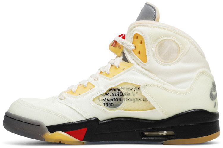 Off-White x Air Jordan 5 SP 'Sail' - 图片 3