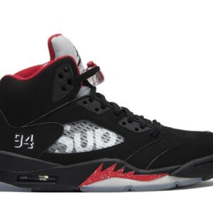Buy Supreme x Air Jordan 5 Retro 'Black' - 824371 001 | GOAT